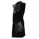 Adult Men Halloween Sleeveless Side Straps Round Neck Stitching Medieval Coat Carnival Cosplay Costumes - INSWEAR